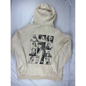 Taylor Swift Hoodie Large Sweater The Eras Tour Unisex Cream Women Merch